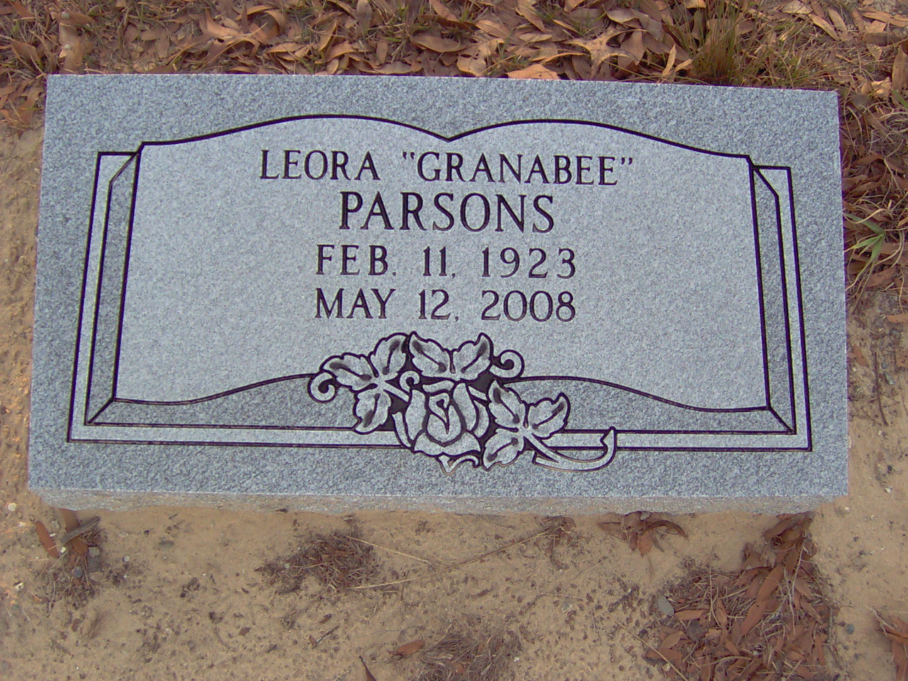 Headstone for Parsons, Leora